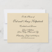 ウィリアムモリストレリスクラシック壁紙デザイン 招待状 (裏面)