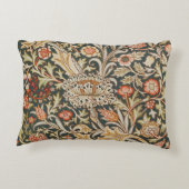 ウィリアムモリストレントガーデンフラワークラシックボタニック アクセントクッション (裏面)