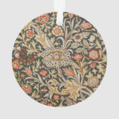 ウィリアムモリストレントガーデンフラワークラシックボタニック オーナメント (裏面)