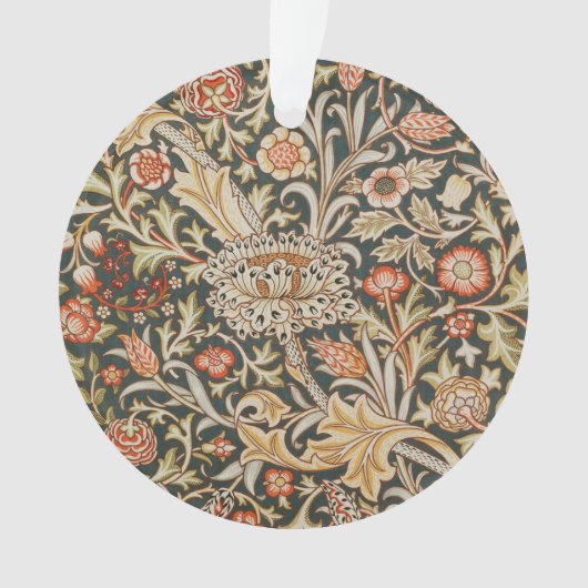 ウィリアムモリストレントガーデンフラワークラシックボタニック オーナメント (正面)