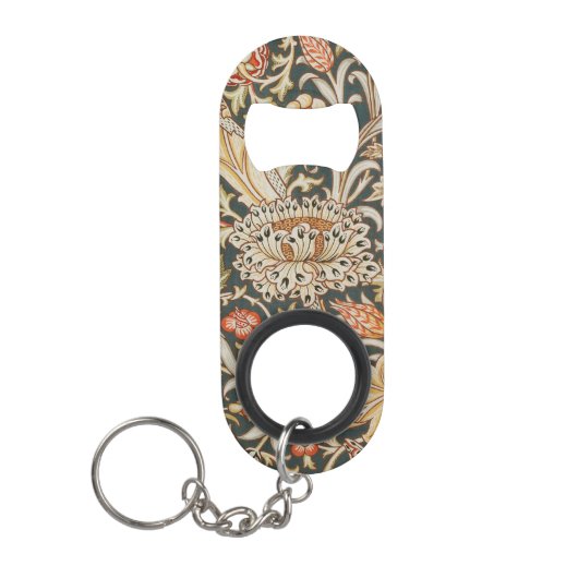 ウィリアムモリストレントガーデンフラワークラシックボタニック キーホルダー栓抜き (正面)