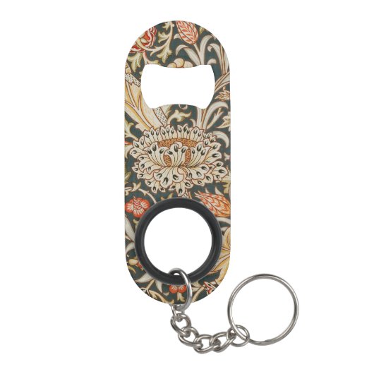 ウィリアムモリストレントガーデンフラワークラシックボタニック キーホルダー栓抜き (裏面)