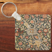 ウィリアムモリストレントガーデンフラワークラシックボタニック キーホルダー (正面)