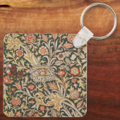 ウィリアムモリストレントガーデンフラワークラシックボタニック キーホルダー (裏面)