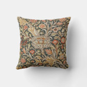 ウィリアムモリストレントガーデンフラワークラシックボタニック クッション (裏面)