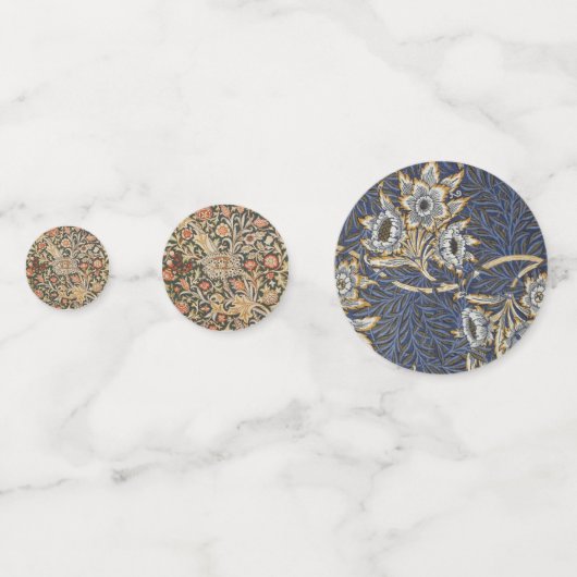 ウィリアムモリストレントガーデンフラワークラシックボタニック コンフェッティ (裏面)