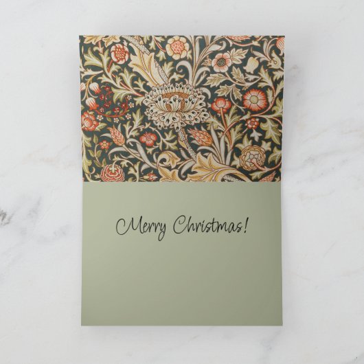 ウィリアムモリストレントガーデンフラワークラシックボタニック シーズンカード (内部)