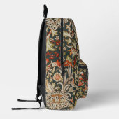 ウィリアムモリストレントガーデンフラワークラシックボタニック プリントバックパック (左)