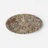 ウィリアムモリストレントガーデンフラワークラシックボタニック ペーパープレート (アングル)