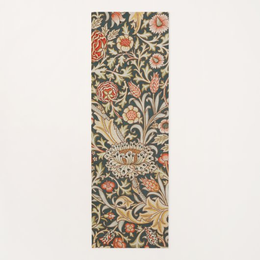 ウィリアムモリストレントガーデンフラワークラシックボタニック ヨガマット (正面)