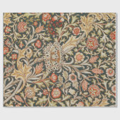 ウィリアムモリストレントガーデンフラワークラシックボタニック ラッピングペーパー (フラット)