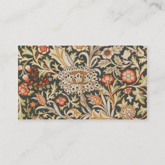 ウィリアムモリストレントガーデンフラワークラシックボタニック 名刺 (裏面)