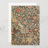 ウィリアムモリストレントガーデンフラワークラシックボタニック 招待状 (正面/裏面)