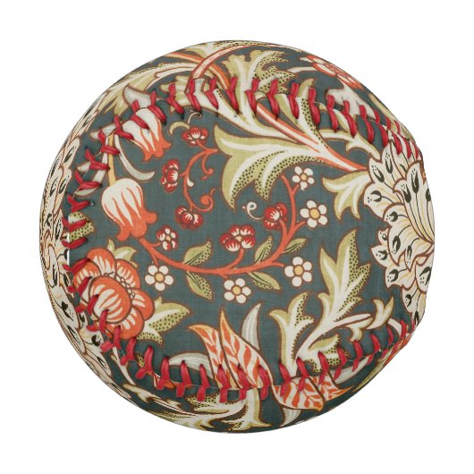 ウィリアムモリストレントガーデンフラワークラシックボタニック 野球ボール (正面左)