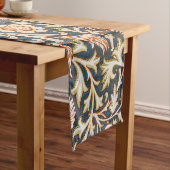 ウィリアムモリストレントガーデンフラワーパターンクラシック ショートテーブルランナー (インサイチュ)