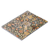 ウィリアムモリストレントガーデンフラワーパターンクラシック ノートブック (左側)