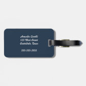 ウィリアムモリストレントガーデンフラワーパターンクラシック ラゲッジタグ (裏面横)