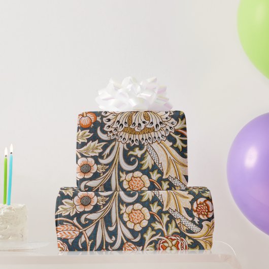 ウィリアムモリストレントガーデンフラワーパターンクラシック ラッピングペーパー (パーティーギフト)