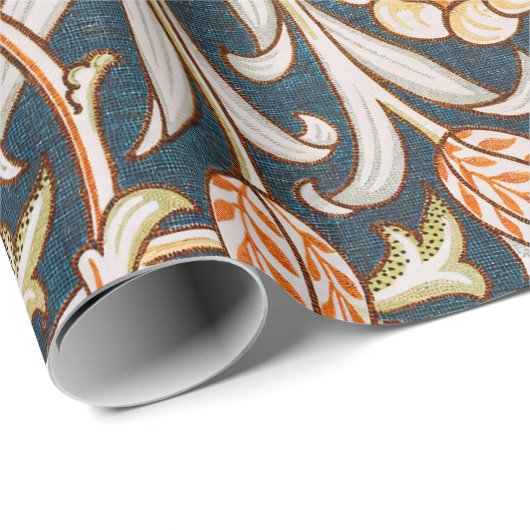 ウィリアムモリストレントガーデンフラワーパターンクラシック ラッピングペーパー (ロールコーナー)