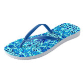 ウィリアムモリスハイアシンスプリントアクア&ターコイズ ビーチサンダル (アングル)