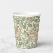 ウィリアムモリスハニーサックルグリーンフローラ 紙コップ (右)