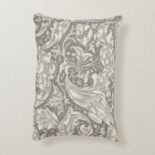 ウィリアムモリスバチェラーズボタンフラワーボット アクセントクッション (裏面(縦))