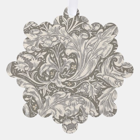 ウィリアムモリスバチェラーズボタンフラワーボット オーナメントカード (正面)