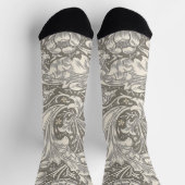 ウィリアムモリスバチェラーズボタンフラワーボット ソックス (上部)