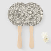 ウィリアムモリスバチェラーズボタンフラワーボット ハンドファン (正面&裏面)