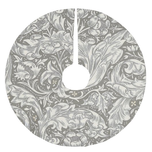 ウィリアムモリスバチェラーズボタンフラワーボット ブラッシュドポリエステルツリースカート (正面)