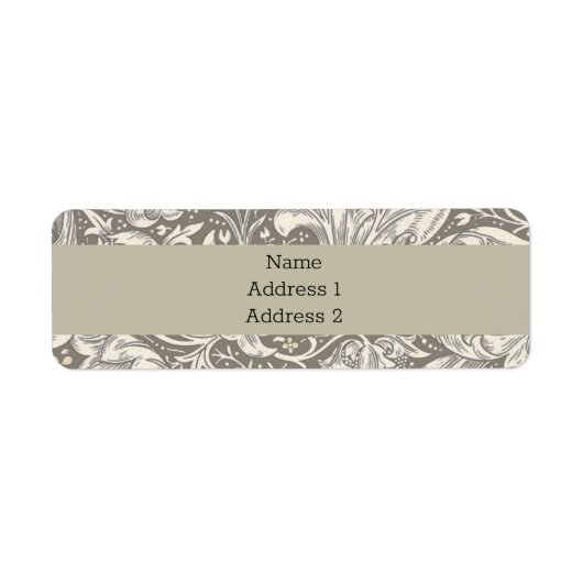 ウィリアムモリスバチェラーズボタンフラワーボット ラベル (正面)