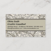 ウィリアムモリスバチェラーズボタンフラワーボット 名刺 (正面)