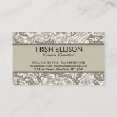 ウィリアムモリスバチェラーズボタンフラワーボット 名刺 (裏面)