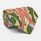 ウィリアムモリスバラフローラチンツピンク ネクタイ (ロール)