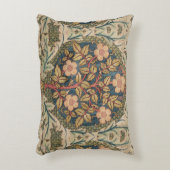 ウィリアムモリスバラリースヴィンテージ開花バラ アクセントクッション (正面(垂直))