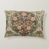 ウィリアムモリスバラリースヴィンテージ開花バラ アクセントクッション (裏面)