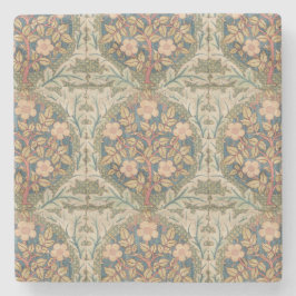 ウィリアムモリスバラリースヴィンテージ開花バラ ストーンコースター