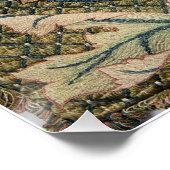 ウィリアムモリスバラリースヴィンテージ開花バラ ポスター (コーナー)