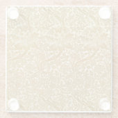 ウィリアムモリスバラ&ティスルフローラゴールデン ガラスコースター (裏面)