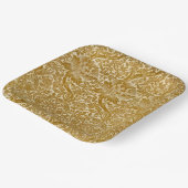 ウィリアムモリスバラ&ティスルフローラゴールデン ペーパープレート (傾斜あり)