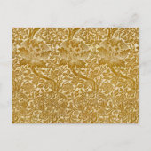 ウィリアムモリスバラ&ティスルフローラゴールデン ポストカード (正面)