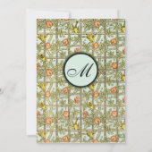 ウィリアムモリスバーズ&フラワーズ結婚式招待状 招待状 (裏面)