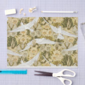 ウィリアムモリスバードフローラルパターンデザイン 薄葉紙 (クラフト)