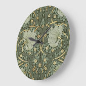 ウィリアムモリスパンネルヴィンテージパターン大色 ラージ壁時計 (傾斜)