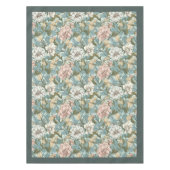 ウィリアムモリスパンペネルパステルグリーンアイボリーピンク テーブルクロス (正面)