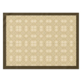 ウィリアムモリスパンペネルパターンアイボリーブラウン テーブルクロス (正面(横))