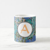 ウィリアムモリスパーソナライズされたイニシャルマグ コーヒーマグカップ (中央)
