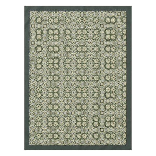 ウィリアムモリスパーペネルパターングリーン金ゴールド テーブルクロス (正面)