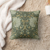 ウィリアムモリスパーペネルヴィンテージパターンスローピル クッション (ブランケット)