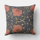 ウィリアムモリスパーペネルヴィンテージパターンスローピル クッション (裏面)